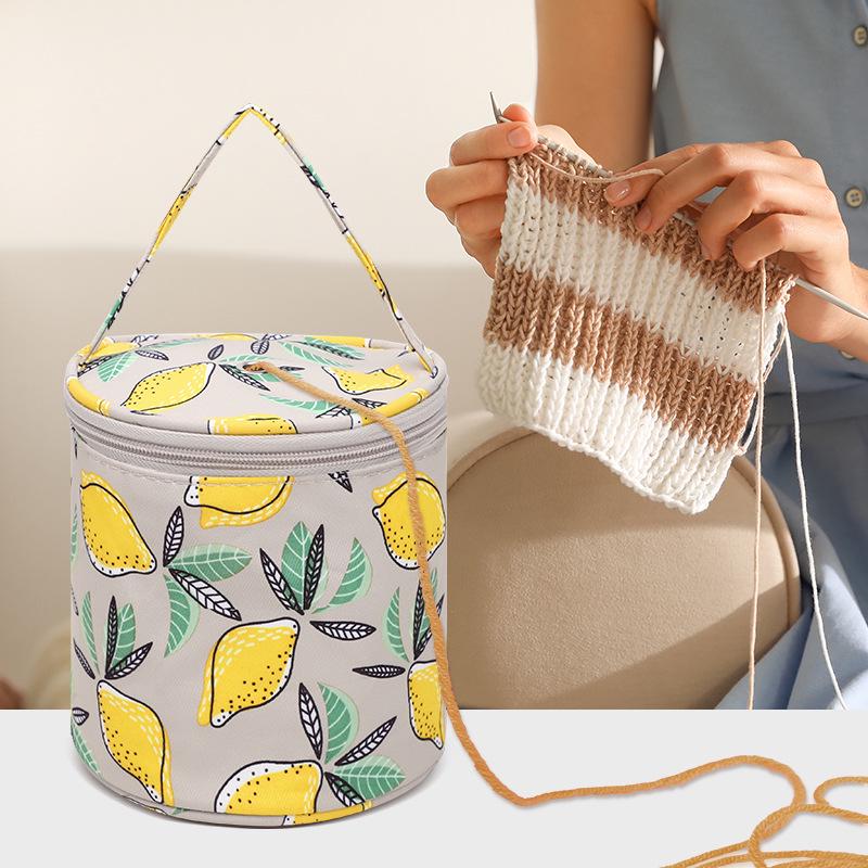 Handmade Portable Yarn Storage Handbag - Knitting & Crochet Dustproof Holder