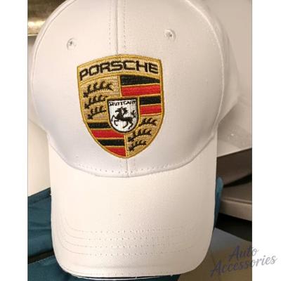 Embroidery Motorcycle Racing Cap Sun Duck Tongue Cap Hip Hop Cap Adjustable For Porsche Cayman Cayenne 911 Macan Taycan Sticker