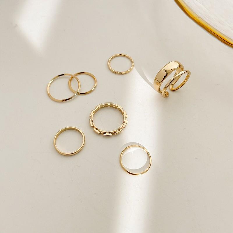Super Immortal Butterfly Four-Piece Ring Female Personality Index Finger Ring Cold Wind Niche Design Ring