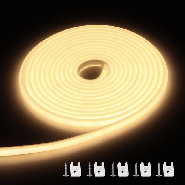 High Bright COB LED Strip Light 288 leds/M EU Plug 220V 110V CRI RA 90 Outdoor Garden FOB LED Tape For Bedroom Kitchen Lighting