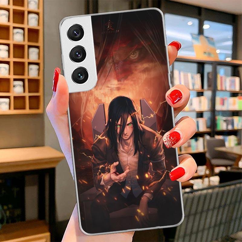 

Attack Eren Cover Phone Case For Samsung Galaxy S26 S25 Edge S24 Ultra S23 S22 Plus S21 S20 FE Soft Fundas Shell Galaxy S25 S24 Samsung S23