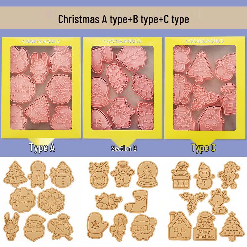 

Рождественские мультяшные 3D формы для печенья