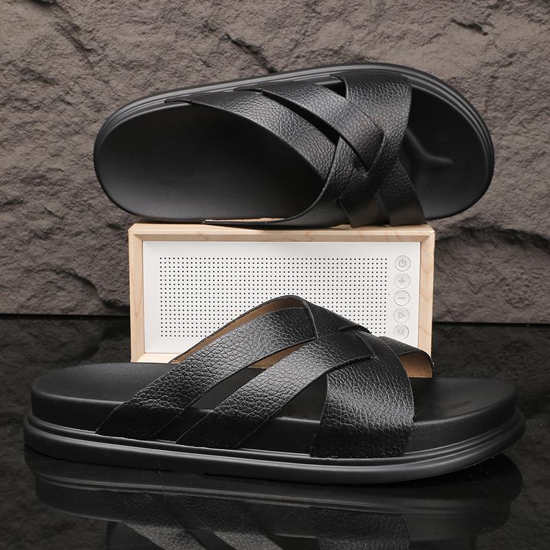 Fashion Summer Men's Slippers Comfortable Fashion Designer Style Leisure Daily Party Plus Size 38-46 Shoes Trendy Young People Ho