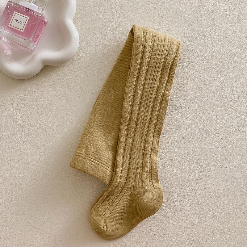 Höst Nya Flickors Underdel Tights Stickade Baby Underdel Strumpor Baby Barn Tights Grossist Bomull