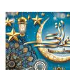 Mubarak Backdrop Decoration Eid Banner Ornament Hanging Ramadan Photo Background for Indoor