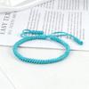 Blue Rope Knots Bracelet Women Lucky Handmade Braided Tibetan Buddhist Adjustable Bracelets Bangles For Men Fashion Jewelry Gift