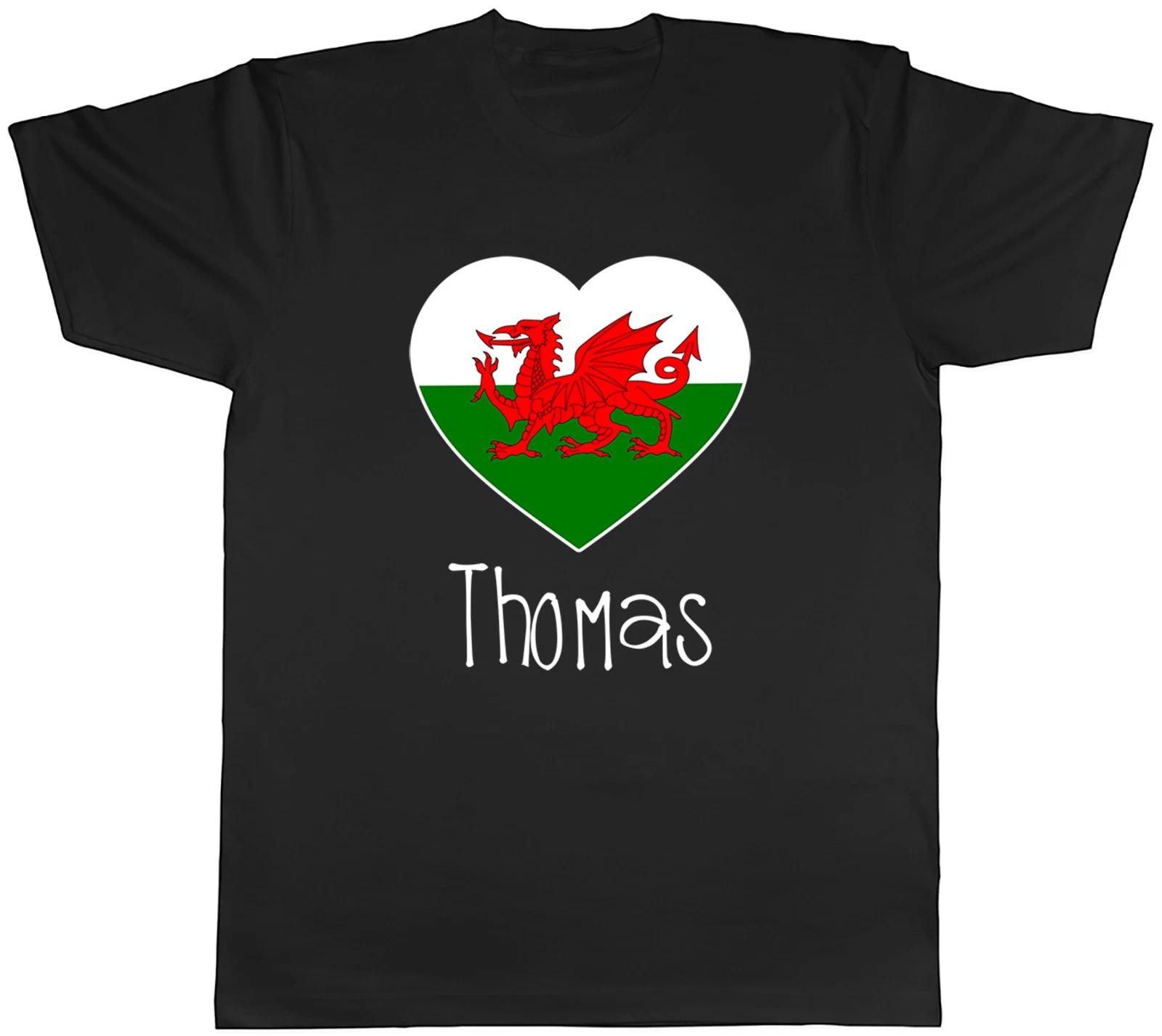 Personalised Love Wales Football Fan Supporter Mens T-Shirt Tee Gift Top XXXXL