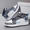 Scarpe Sportive Stampate da Uomo Stile Street da Donna Unisex Scarpe Sneakers da Corsa Studenti Scarpe Oversize per Coppia High Top