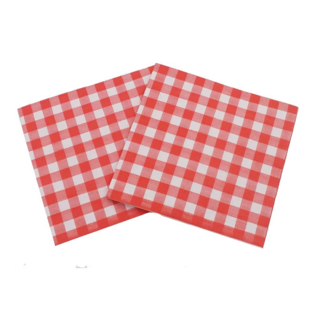 2pcs Waterproof Plaid/Stripes Disposable Tablecloth Oil Proof Desktop Decoration  Birthday