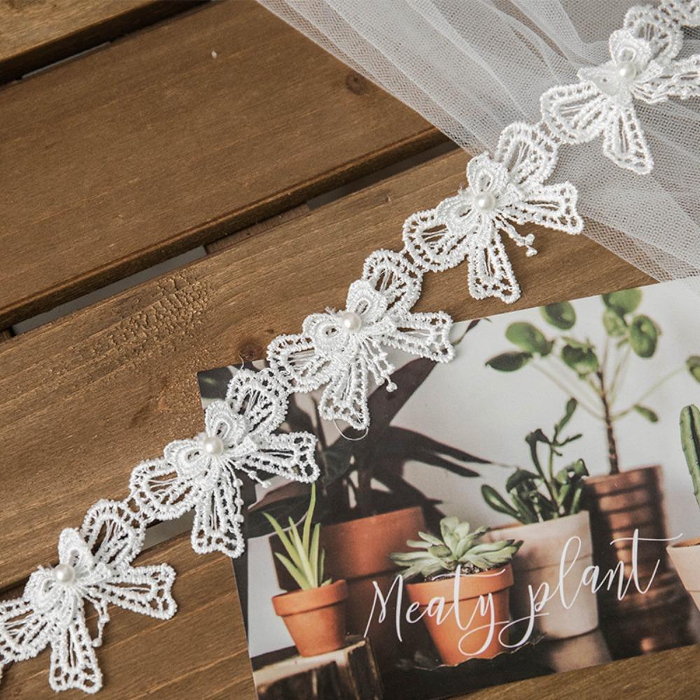 

Embroidery Butterfly 3D Butterfly Lace Trim Diy White Lace Trim Fabric 3D Embroidered Trims Patches L
