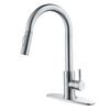 Brushed 304 Stainless Steel Pull-Out Kitchen Faucet