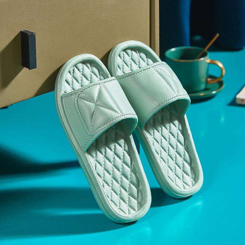 Candy color slippers outer wear women's indoor home couple non-slip men's sandals new