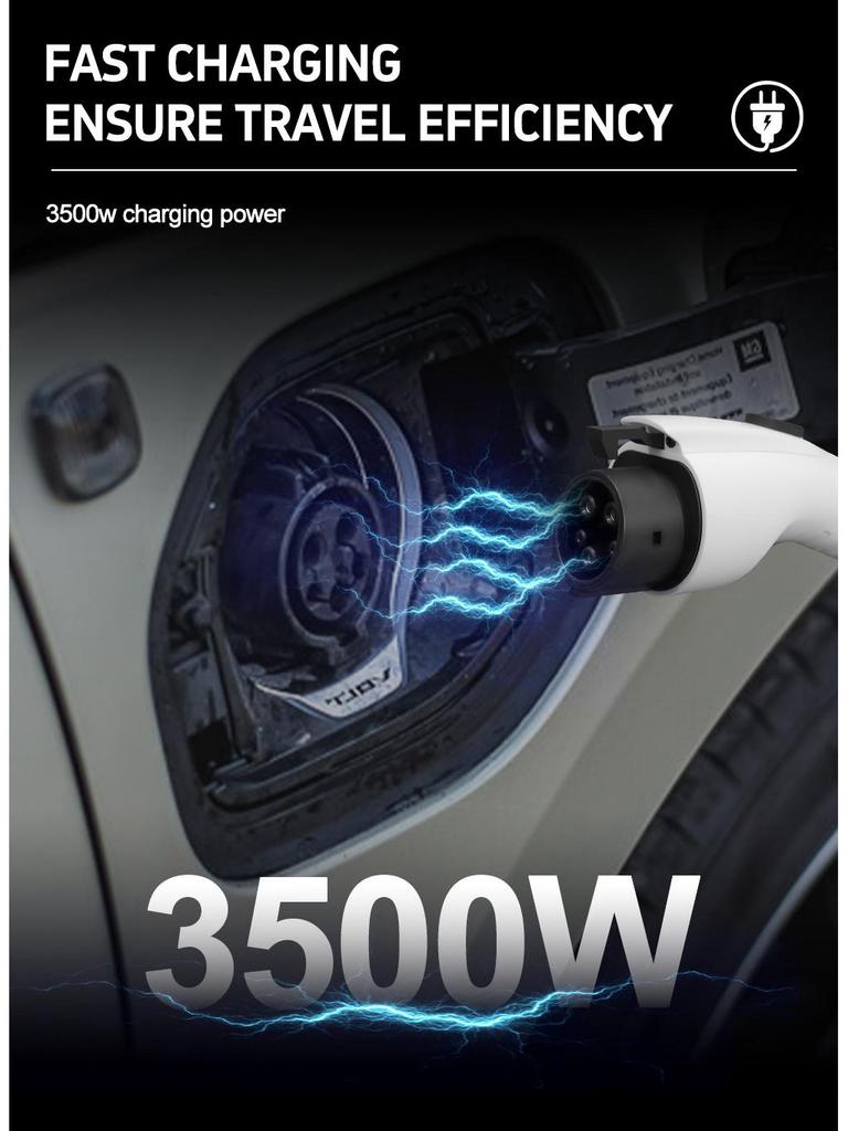 Carregador Portátil para VE J1772 para América do Norte, Japão, Taiwan e Coreia