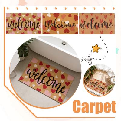 Valentine's Day Love  Door Mat, Entrance Mat,  Floor Mat, Carpet