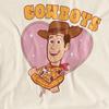 Toy Story Womens/Ladies Cowboys Heart T-Shirt