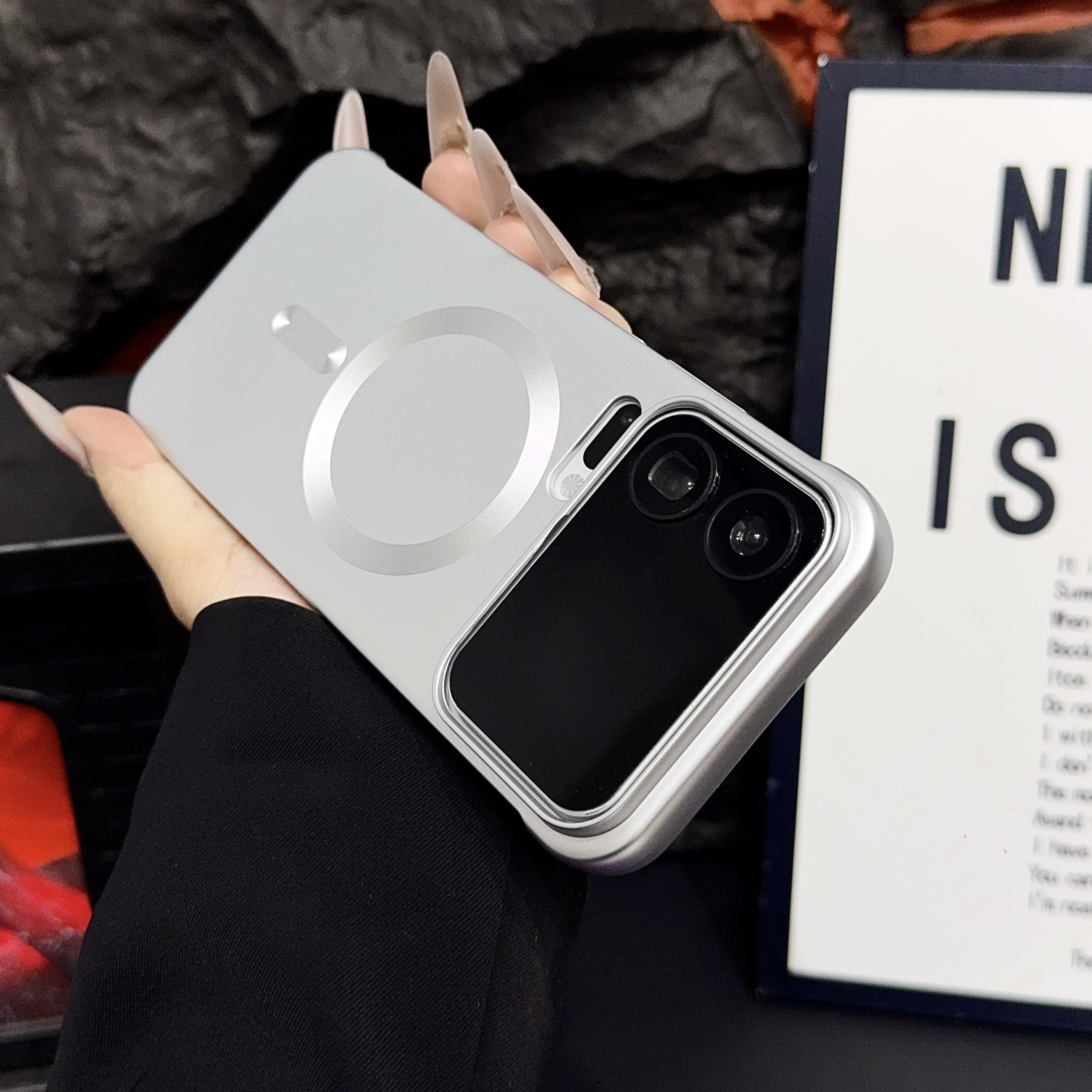 

Роскошный матовый твердый чехол без рамки MagSafe для Xiaomi 17 Pro Max 15SPro 15 14 Ultra Тонкий бронированный магнитный чехол для беспроводной зарядки Xiaomi 14 серебряный
