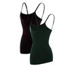 CHARMLEAKS Women Camisole Cotton Tank Top Underwear Ladies Undies Adjustable Strap Night Sleepwear Fitness Wear Pack X 2