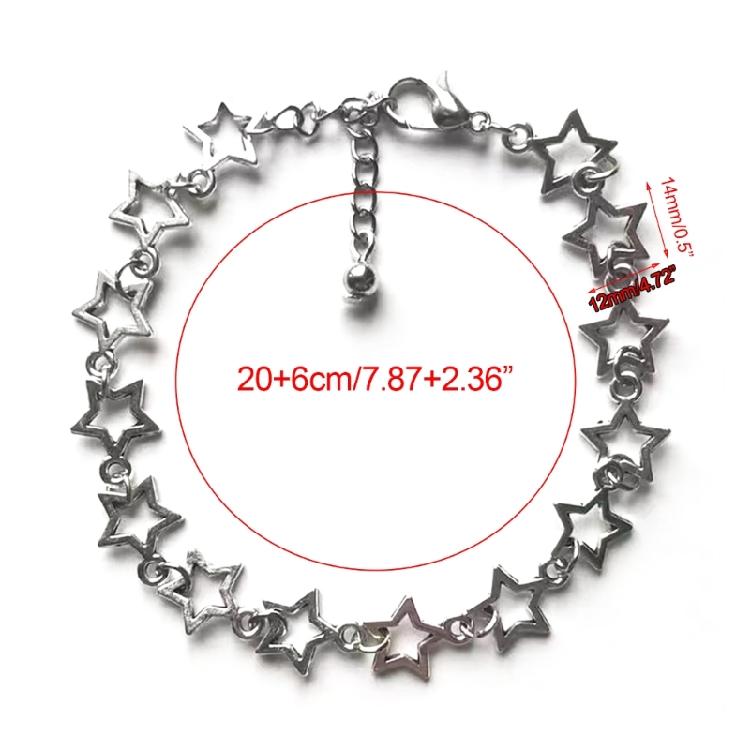Ins Cold Wind Hip-hop Trend Bracelet Star Alloy Material Sweet Bracelet Jewelry