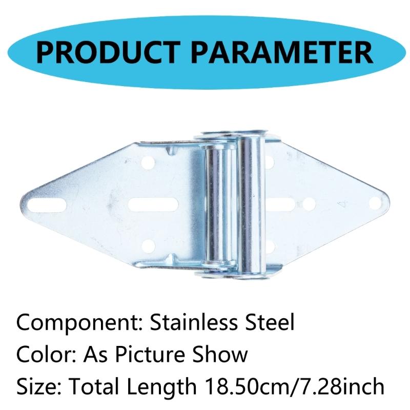 Set of 6 Garage Door Hinges Craft from Stainless Steel Includes 8 Screws for Long Time Performances and Protective