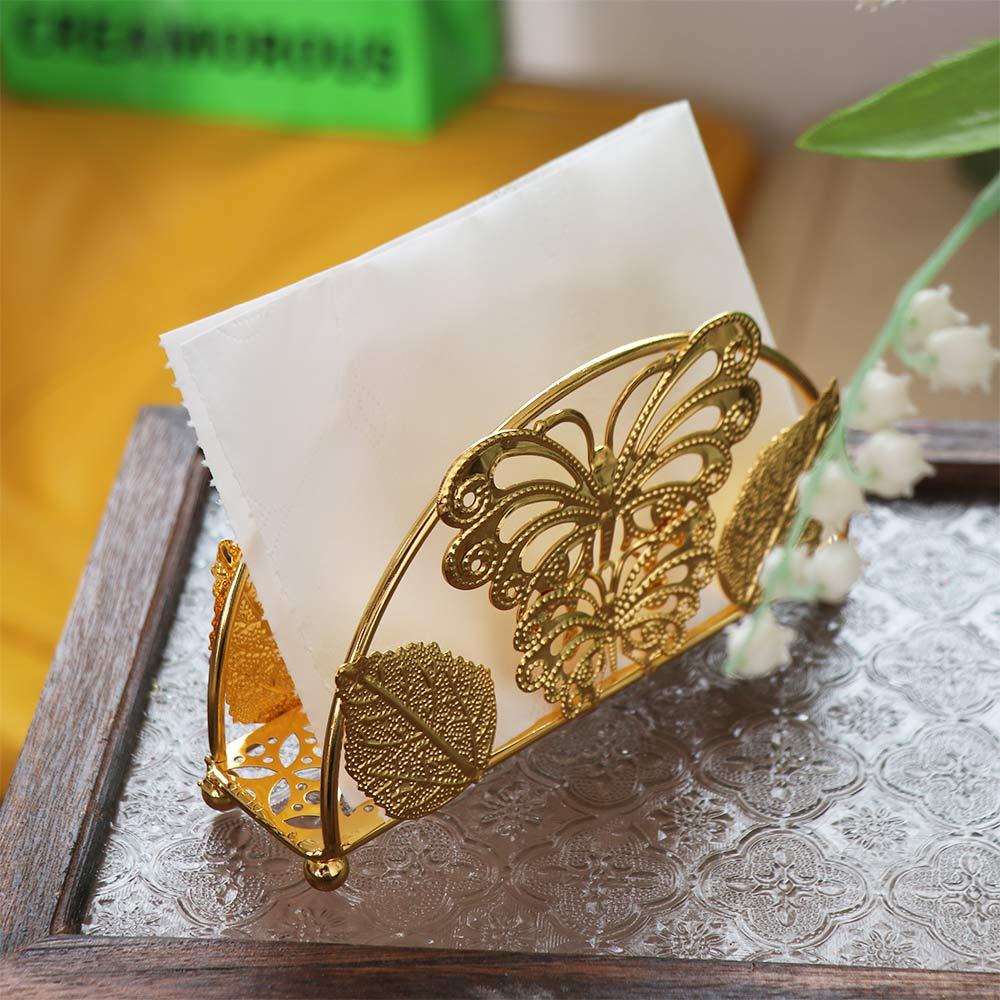 Decorative Vertical Napkin Dispenser Nordic Style Paper Towel Container Tissue Storage Rack Bar