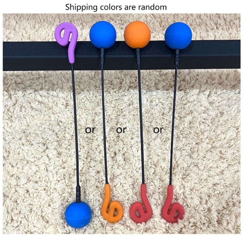Double Head Friction Gong Mallet Soft Low Notes Gong Resonant Mallet Replacement Gong Wand for Sound Healing Tool