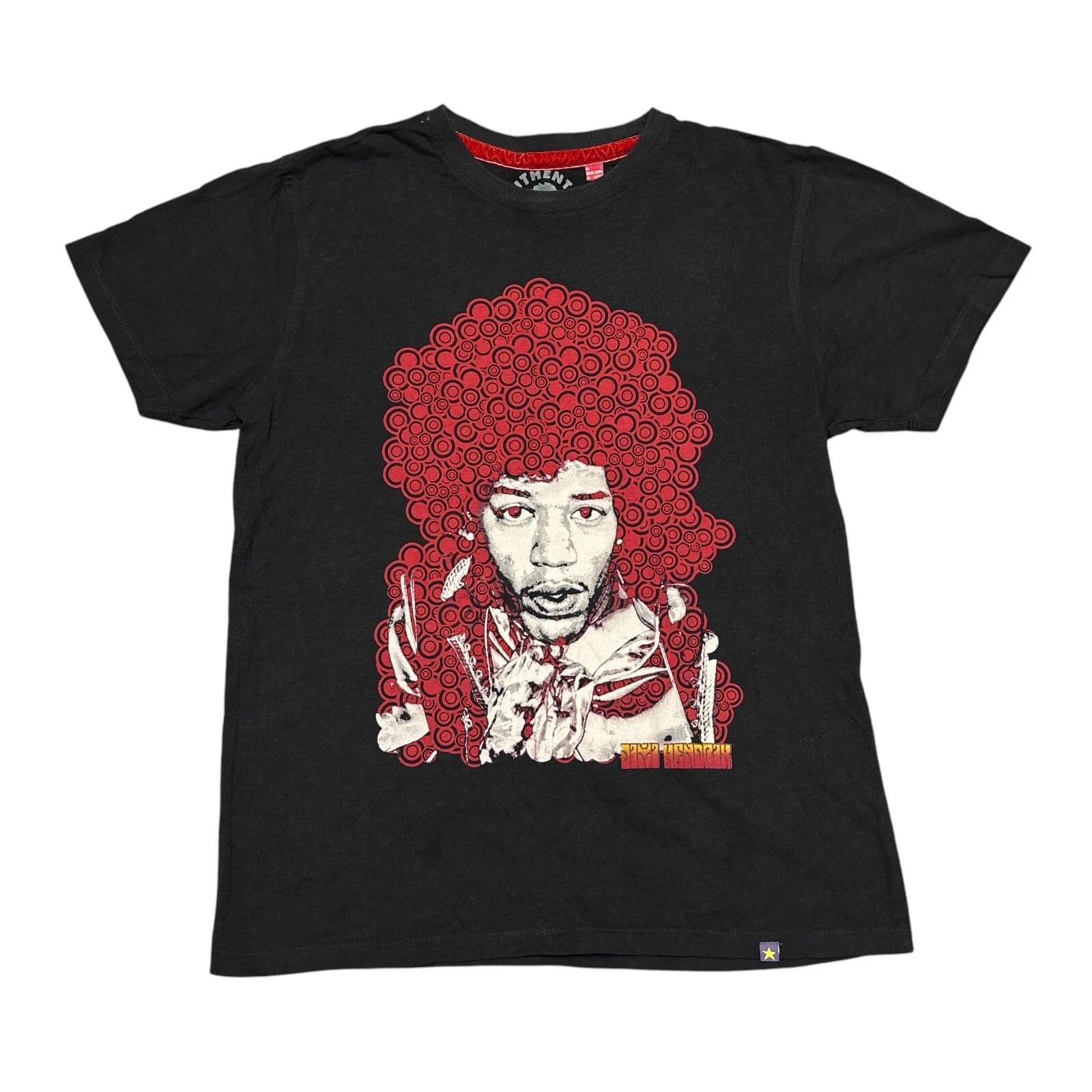 

Jimi Hendrix Shirt Black Tour Concert Rock Band Tee Eric Clapton The Doors Acdc M