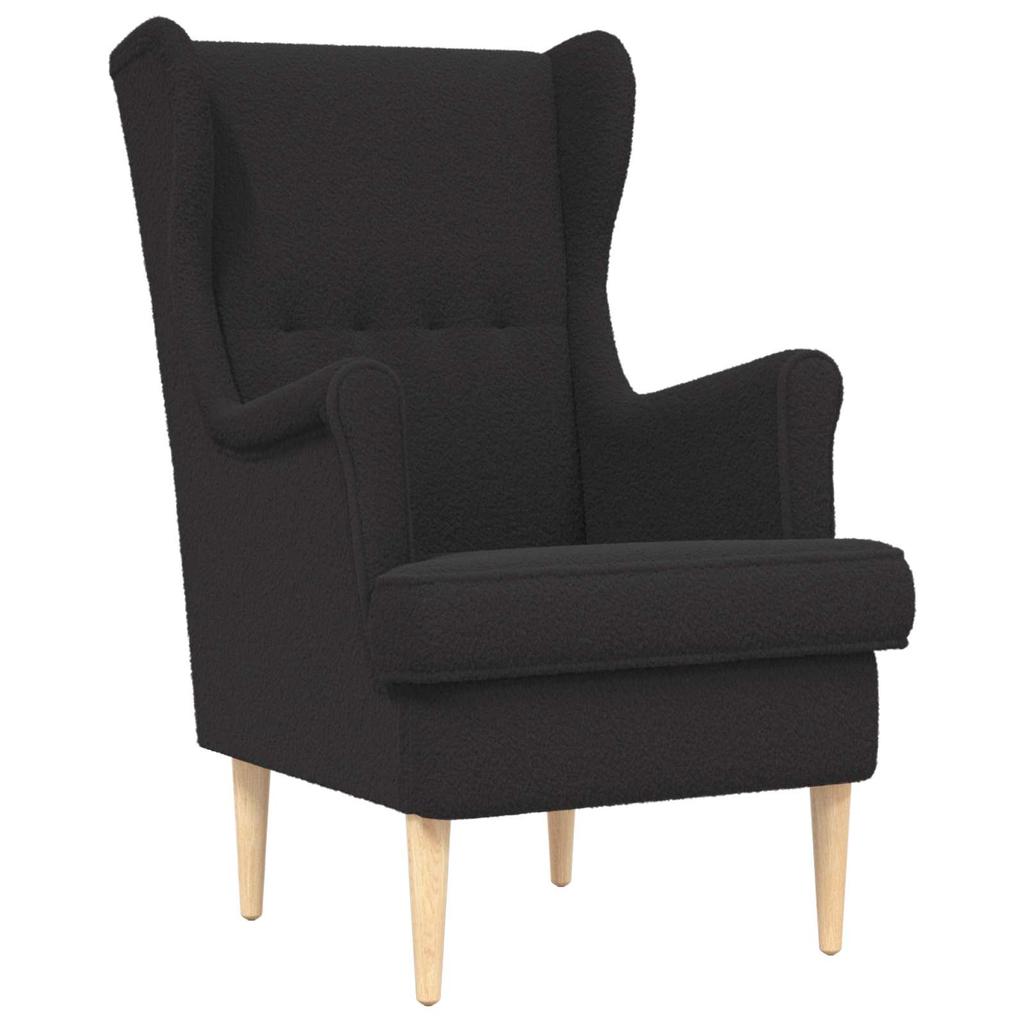 Armchair Black Boucle