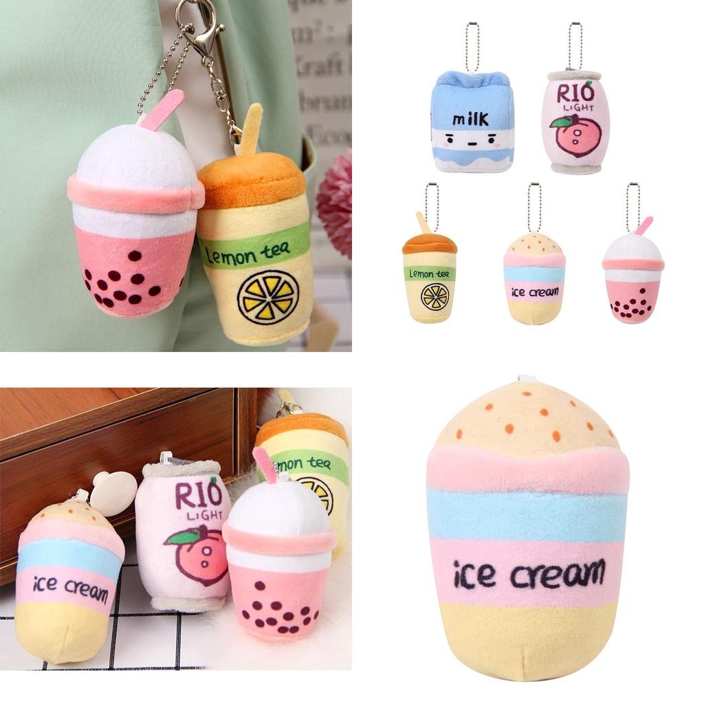 Fashionable Boba Cup Fruit Plush Doll Holiday Gift
