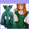 Mittwoch Agnes De Mille Grünes Cosplay-Kleid Aus Polyesterstoff Für Teenager- Und Erwachsenenkostüme