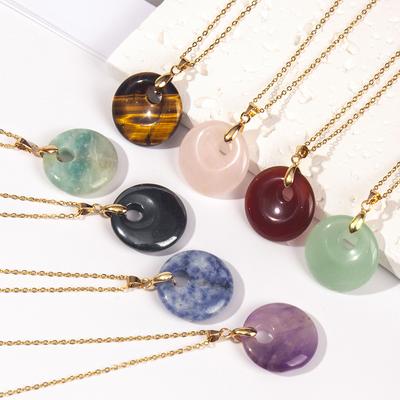 Natural Stone Agogo Pendant, Malay Jade, Dongling, Blue Gold Necklace Jewelry