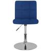 VidaXL Chaise pivotante de salle à manger, Bleu Tissu