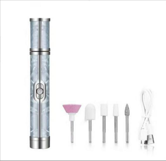 Wireless Electric Nail Grinder: Portable Manicure Tool for Shaping & Removing Nails with Rechargeable Grinding Pen.