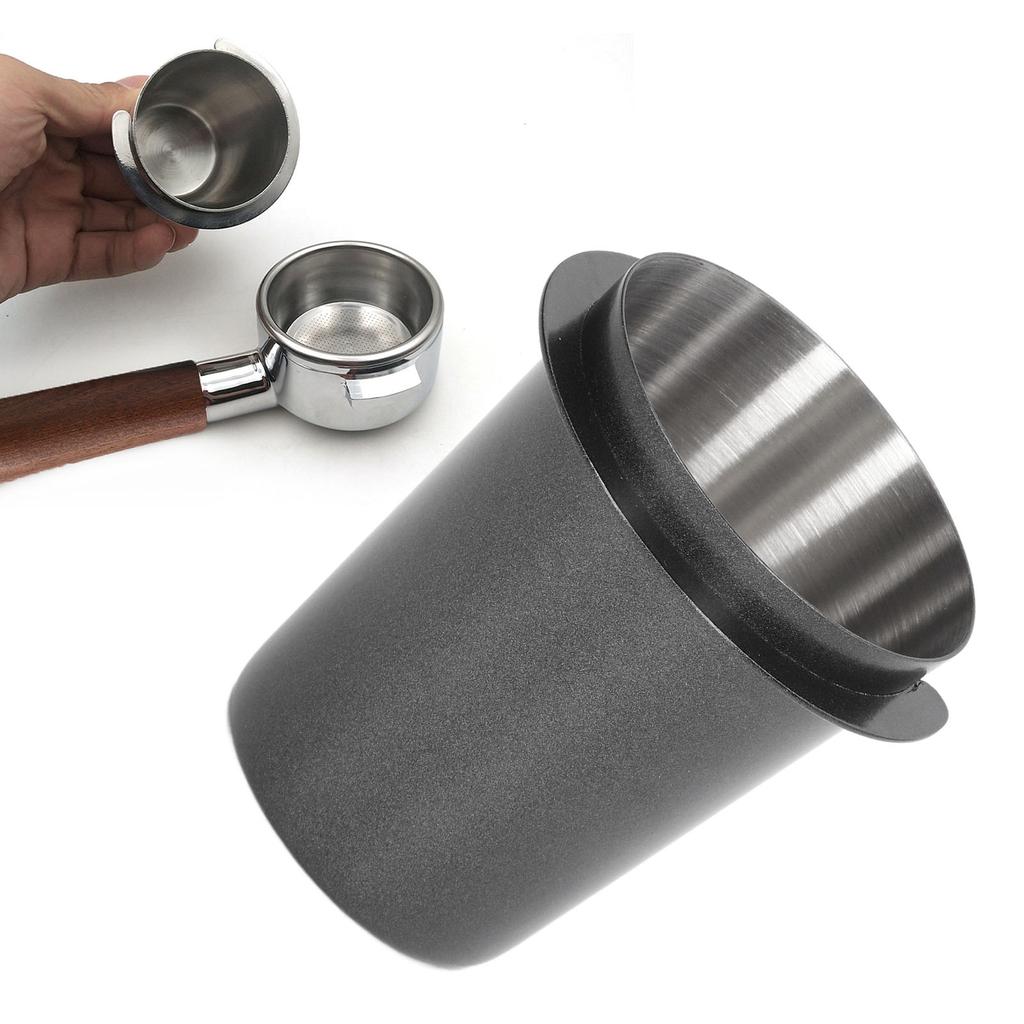 58mm Dosing Cup Stainless Steel Compatibility Polishing Coffee Dosing Cup Powder Feeder for Coffee