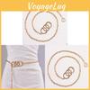 Metal Waist Chain For Women Simple Circle Hollow Body Belt Summer Fashion Accessory