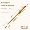 304 Stainless Steel Barbecue Tongs for Korean BBQ, Kitchen, and Buffet