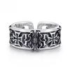 1Pcs Bague Homme Rings Cross Figure Para Hombres  Vintage Y2k Anel Punk Gothic Couple Ring Adjustable Nuevo En Anill