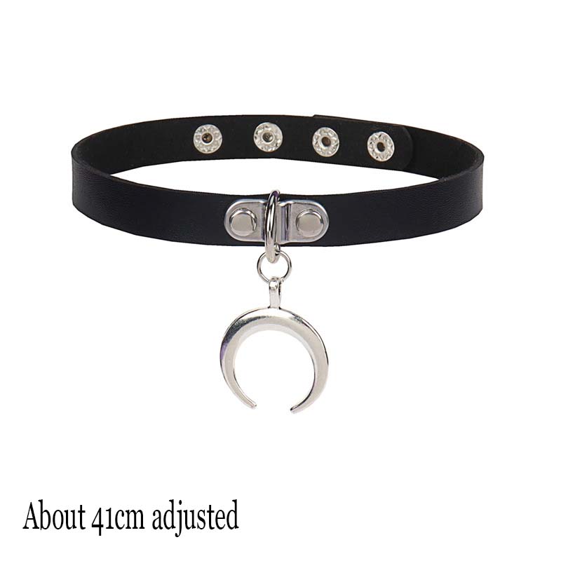 Femeie Negru Punk Guler Choker Colier Sexy Piele PU Lacăt Inimă Cheie Spike Choker Gothic Accesorii Cosplay Bijuterii Petrecere