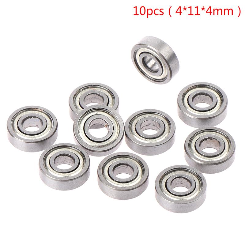 10pcs Deep Groove Spherical Carbon Steel Miniature Bearings Double Shielded Miniature High-carbon Steel Single Row 6 Models