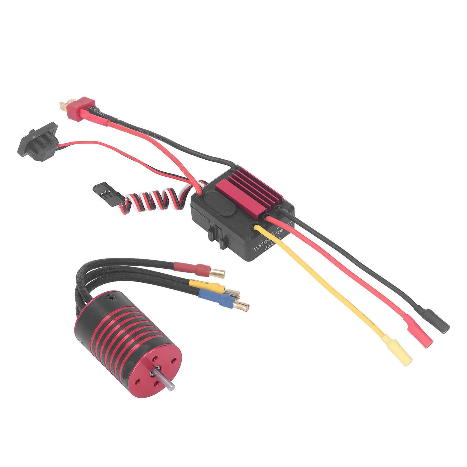 

Motor ESC Set 2838 Brushless Motor and 35A Brushless ESC Replacement for 1 14 1 16 RC Car Red 5800KV