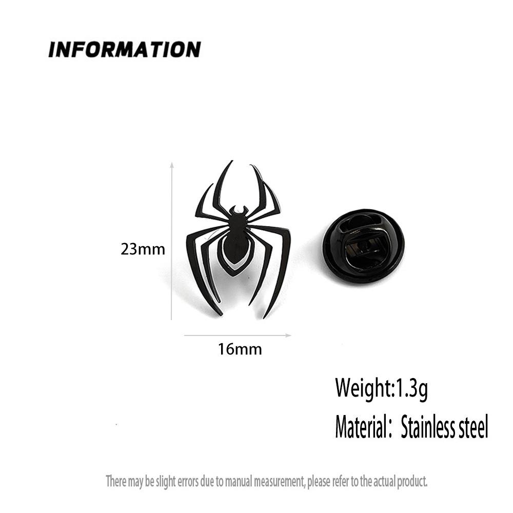Classic gold-plated spider badge, women’s anti-exposure buttons, men’s suit lapel pin, formal brooch