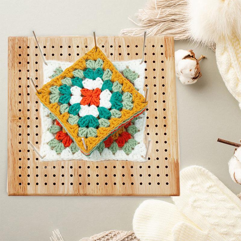 Creative Wooden Crochet & Knitting Blocking Board for DIY Projects