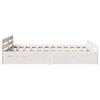 Solid Wood Bed without Mattress White 140x200 cm Pine Wood