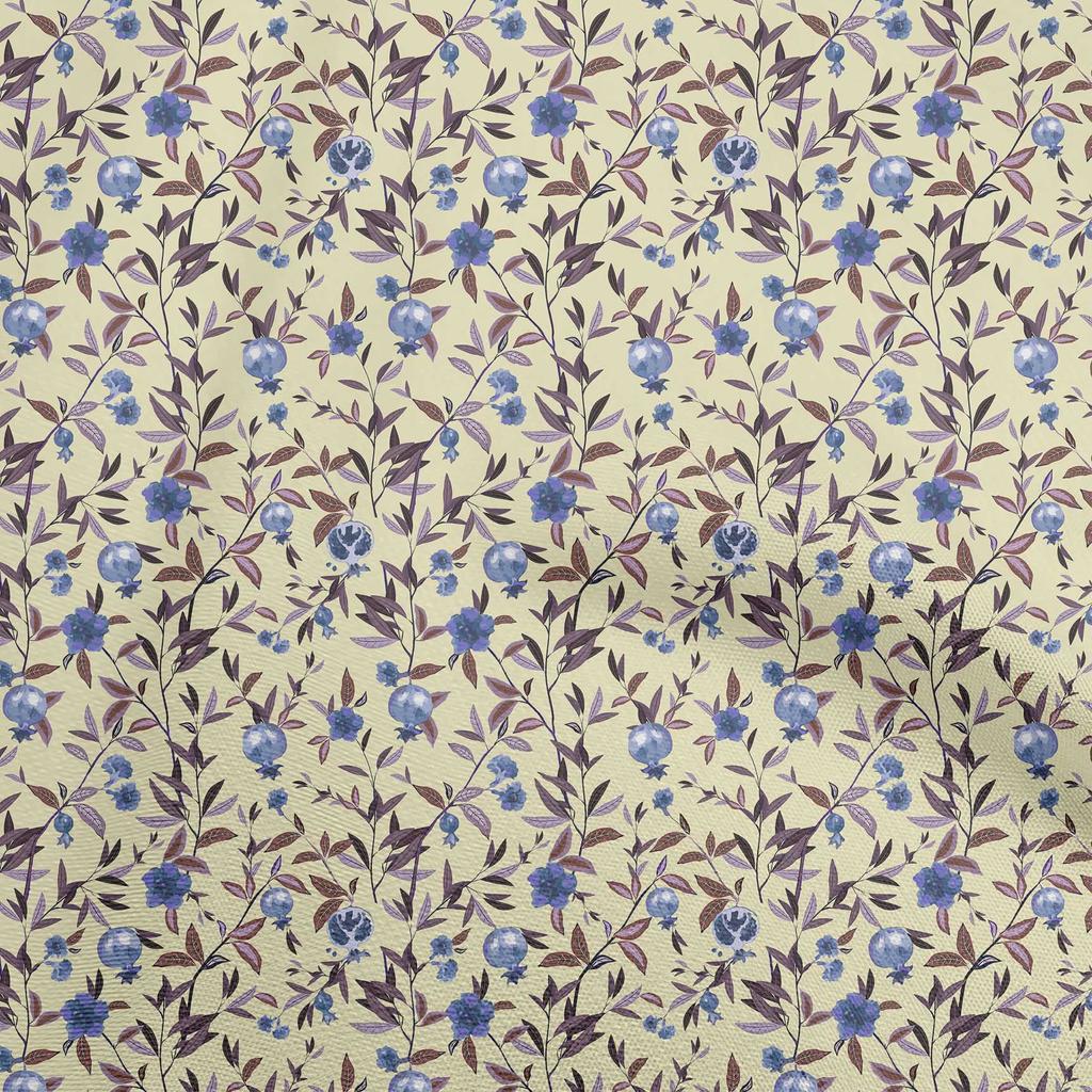 oneOone Cotton Flex Light Blue Fabric Asian Suzani  Fabric For Sewing Printed Craft Fabric By The Yard 40 Inch
