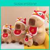 Wealth Capybara Mascot Plush Toy Dolls Room Decoration Ornaments New Year Gift