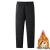Men's Plus Size Fleece-Lined Cotton Jacket - Middle-Aged & Elderly