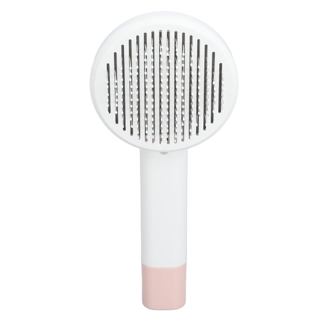 Pet Slicker Brush 2 in 1 Detangling Self Cleaning Floating Hair Removal Pet Grooming Comb with Nail Grinder for Cat