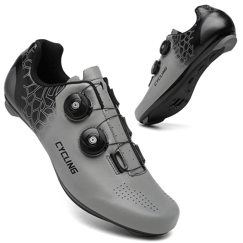 Men Women Cycling Shoes Road Mountain Bike Clipless Flat Pedal Lightweight Durable Rubber Sole