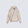 Oversized Hooded Zip-Up Sweatshirt Cotton Blend Streetwear Unisex