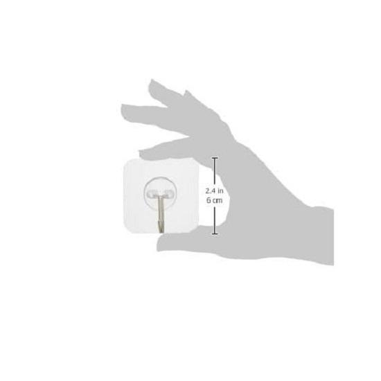 Kraftiga självhäftande väggkrokar | för upphängning av kläder, hattar, nycklar och mer | Badrums- & Sovrumskrokar (Paket om 20)