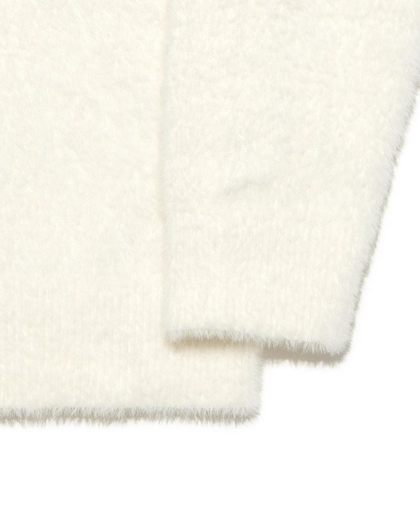 LEE Women'S Round Hairy Logo Knit Ivory